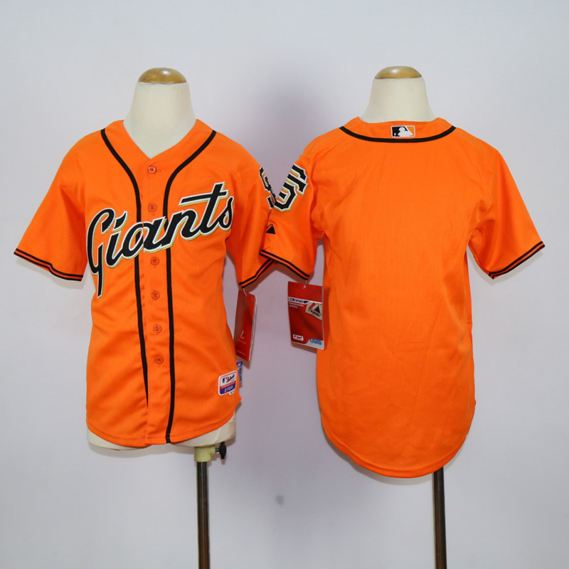 Youth San Francisco Giants Blank Orange MLB Jerseys->youth mlb jersey->Youth Jersey